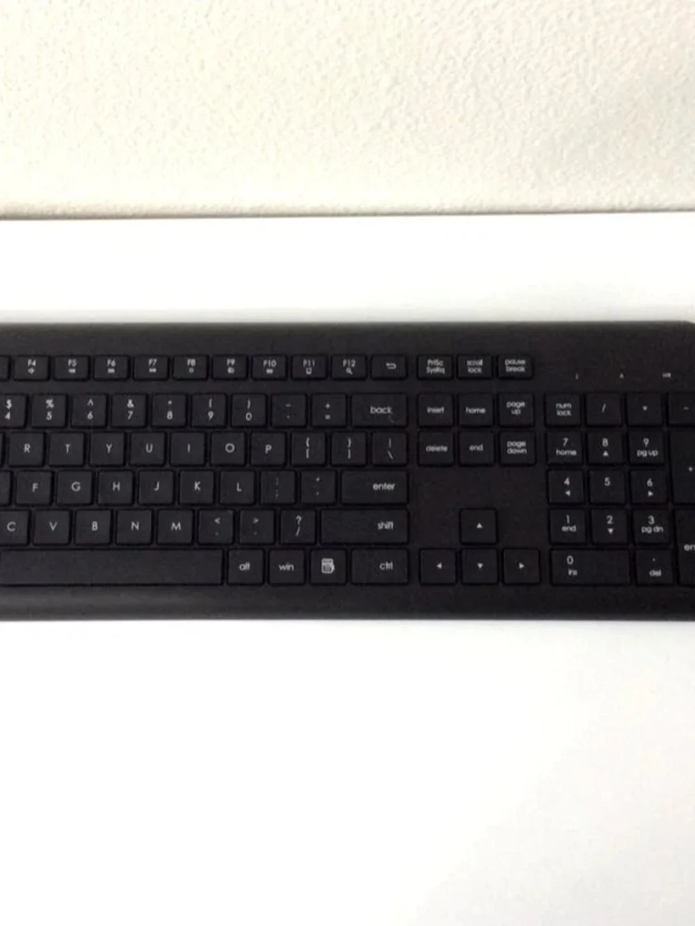 Wireless Keyboard & Mouse Combo – Black – USB Receiver – Quiet Slim Design (New)